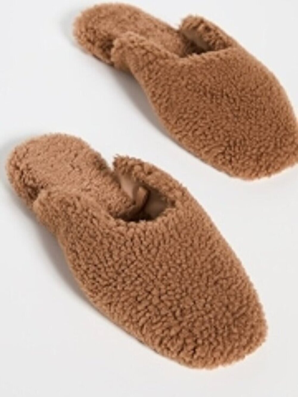 SLEEPER Brown Shearling Slippers Size 42